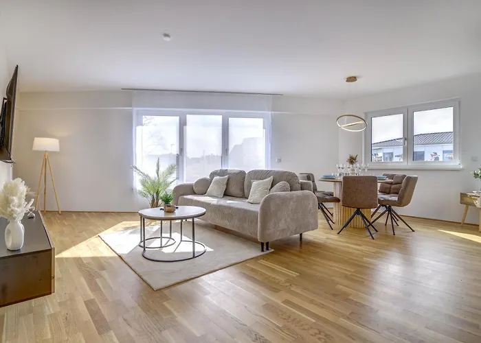 Daire Exklusive 3-zimmer Luxus-maisonette In Hochheim - Naehe Frankfurt Flughafen, Wiesbaden Und Mainz